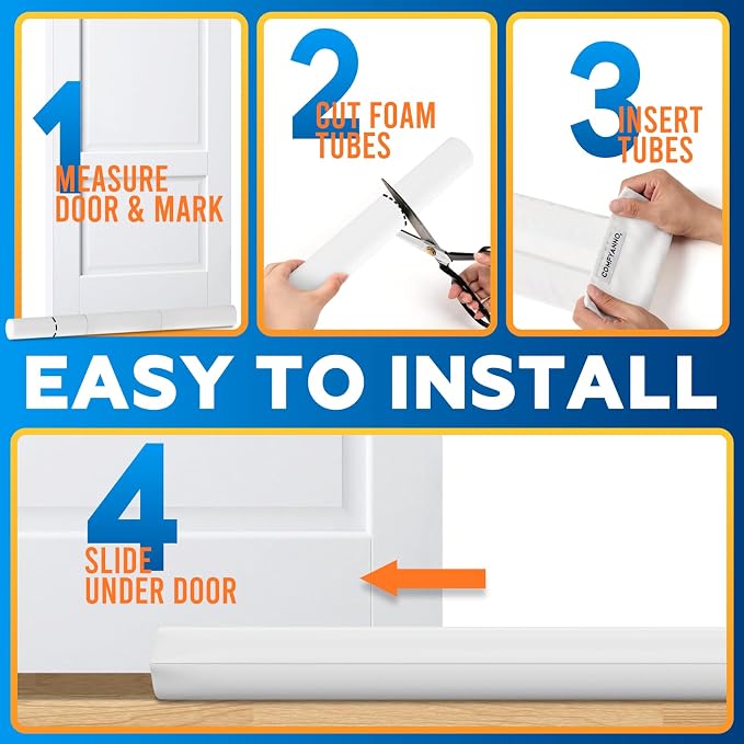 2 Pack Under Door Draft Stopper - Image 6