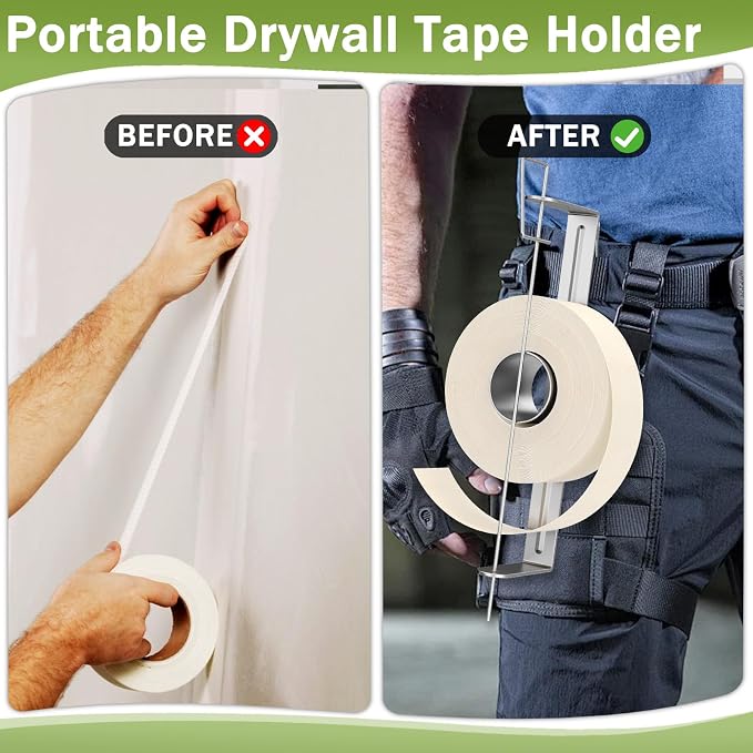Powder Coated Steel Drywall Tape Holder Reel | Rust-Proof Heavy Duty Tool Holds - Image 4