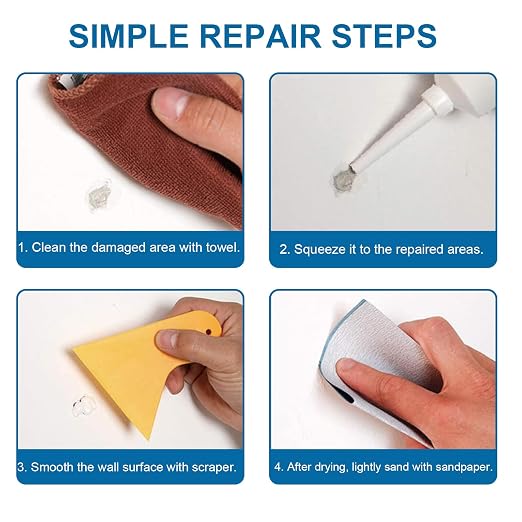 2Pcs Wall Repair Paste Tube, Drywall Repair Kit, Quick Drying Wall Mending - Image 4