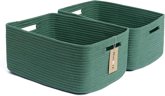 MiniArk Large Storage Baskets for Shelves, Baby Nursery, Toy Baskets Box by MiniArkStorageBasketsHome