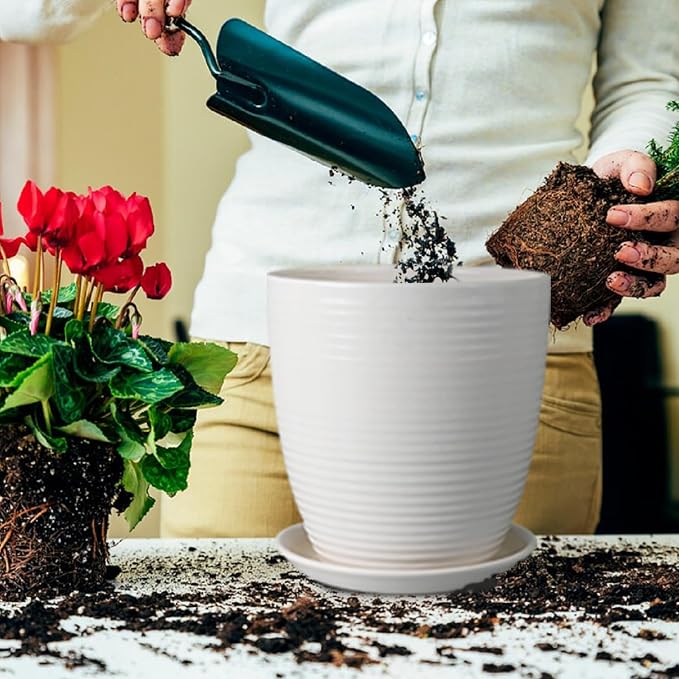 10 Inch Ceramic Planter Pot - Image 4