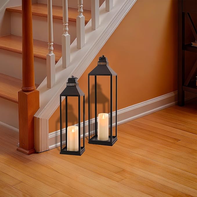 Large Lanterns Decorative Outdoor Indoor, Glass Free - Image 4