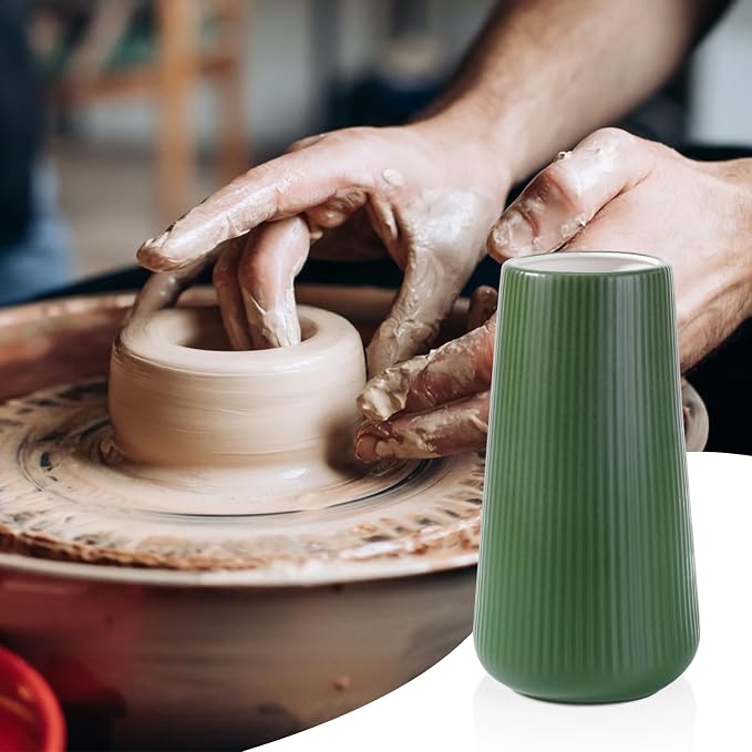 Alpinegreen Ceramic Vase, GUKJOB Small Cute Flower Vase - Image 7