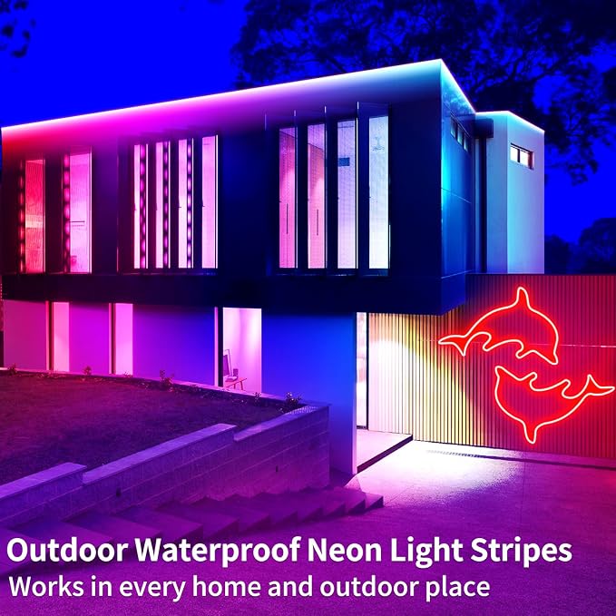 segrass 50ft RGB LED neon Rope Lights LED neon Lights - Image 5