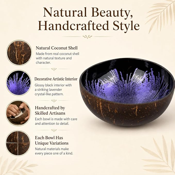 Natural Coconut Bowl Key Decorative - Image 3