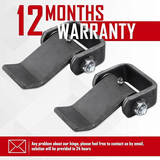 Greaseable Weld-On Trailer Hinges 8Pcs Strap Style Short Leaf Gate Hinges | - Image 7