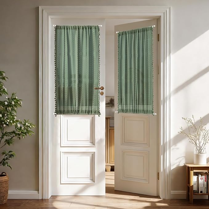 Sutuo Home Green Door Curtains 2 Panels - Image 8