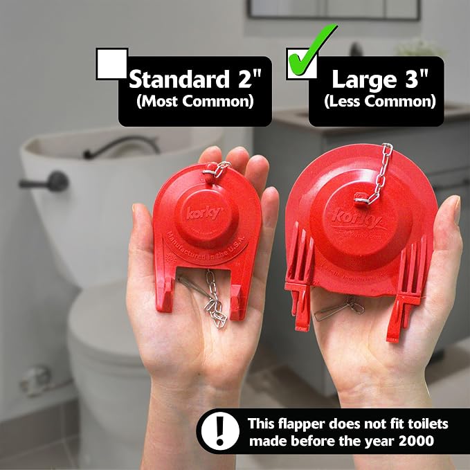 Korky Large 3-Inch Complete Toilet Repair Kit- Fits Most Brands, NOT Kohler - Image 2