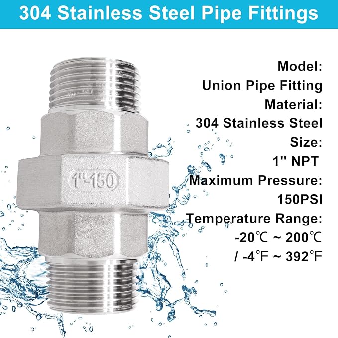 1PCS Cast Pipe Fittings Union - Image 4