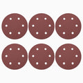 HARFINGTON 16 Pcs 9 Inch Sanding Discs 120 Grit Red Aluminum Oxide 6 Hole | by HARFINGTON