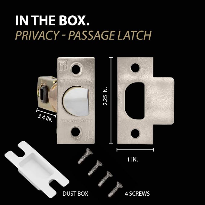 Privacy Square Latch Satin Nickel - Image 3