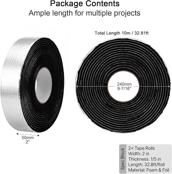 QWORK 65.6ft Pipe Insulation Tape Wrap - Image 6