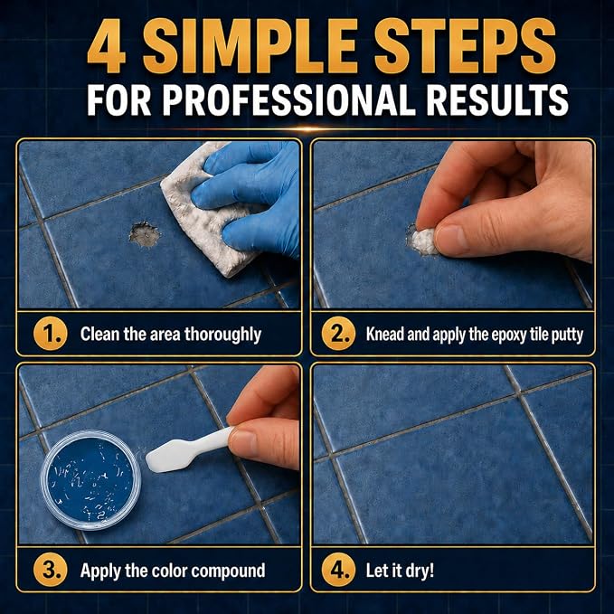 Vigorder Tile Repair Kit | Ceramic Tile Repair kit - Image 4