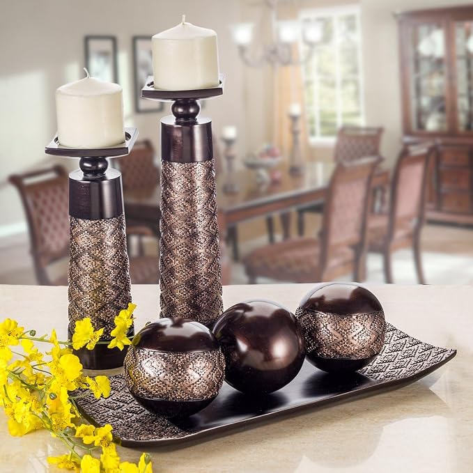 Creative Scents Dublin Brown Tray and Ball Set - Image 5