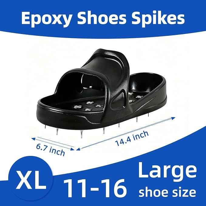 Epoxy Shoes Spike Shoes for Epoxy Flooring Coating, Slip-on Design, 16 Durable - Image 4