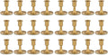 Candlestick Holders Taper Candle Holders, Romadedi Gold Candle Stick Candle by ROMADEDI