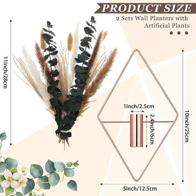 Jexine 4 Pcs Hanging Planters - Image 2