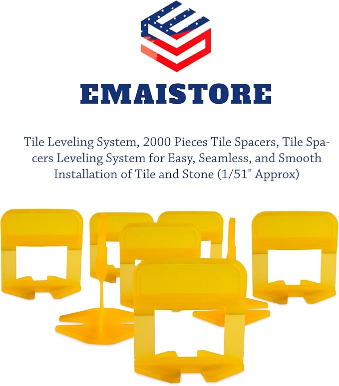 Tile Leveling System – ULTRA-THIN 0.5mm – 2000 Tile Spacers – Compatible - Image 5