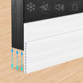 Door Draft Stopper for Huge Gap，3" W x 39" L Adjustable Widened Under Door Seal by SYIPO