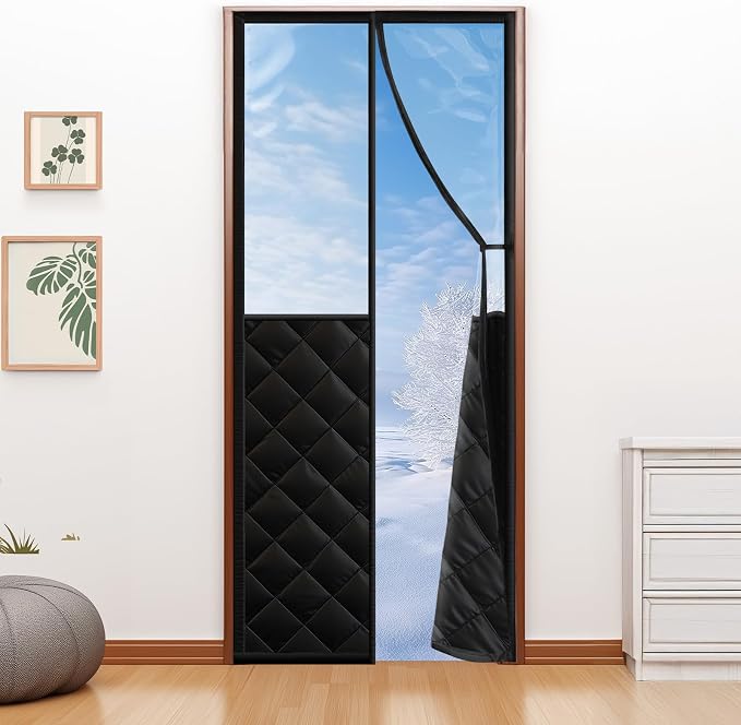 Magnetic Thermal Insulated Door Curtain by Homealexa