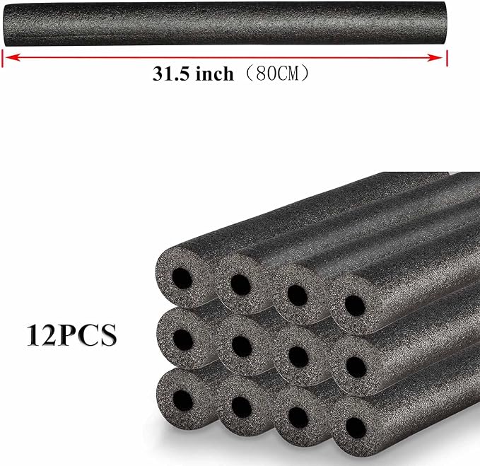 12 Pack 15mm Thick Pipe Insulation Foam Tube - Image 4