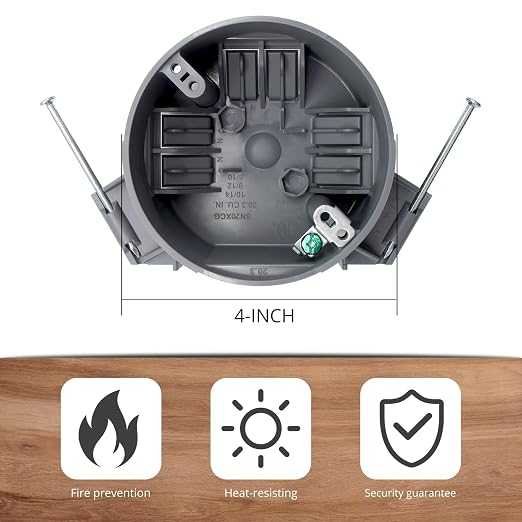1-Gang Round Ceiling Electrical Box - Image 3