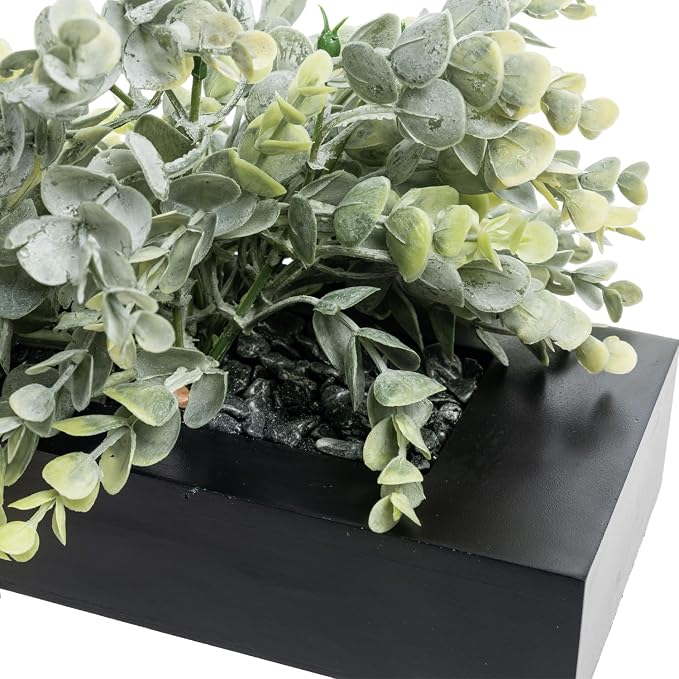 MyGift Artificial Eucalyptus Plant, Faux Greenery | Realistic leafy foliage - Image 6