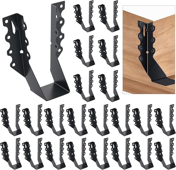 WellMade 2x6 Joist Hanger, Heavy Duty Carbon Steel Black Finish, 24 Pack Wood - Image 7