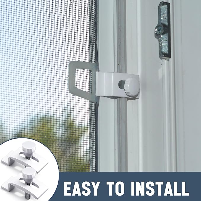 Blulu 48 Pcs T 8726 1/4 Inch Aluminum Storm Door Panel Clip Storm Window Screen - Image 4