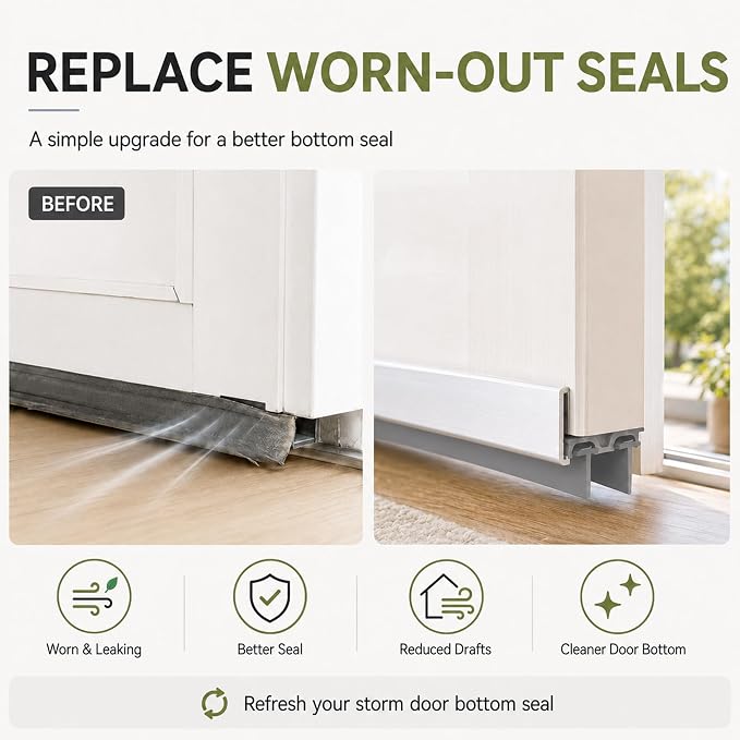 2Pcs Storm Door Bottom Seal, Replacement - Image 4