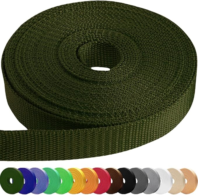 Webbing Strap, 3/4" to 2", 10-50 Yds, EDC gear, backpack repair and pet dog by TECEUM