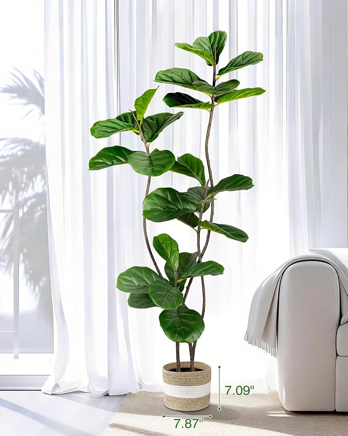 Artificial Fiddle Leaf Fig Tree 5FT - Image 2