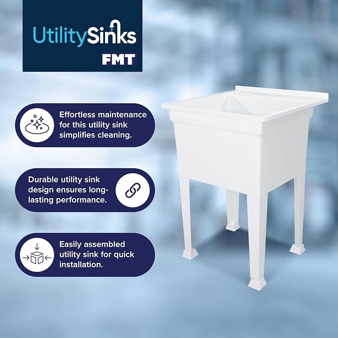 Utility Sink Heavy Duty Freestanding Utility Tub Sink - Image 2