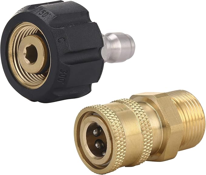 M MINGLE Pressure Washer Adapter Set, Quick Connect Gun to Wand, M22 14mm to by MMINGLE
