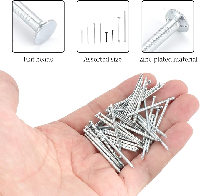2510PCS Nails Assortment Kit, Galvanized Nails Set - Image 3