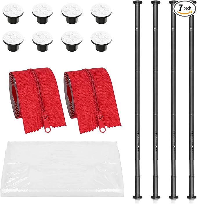 Geelin 10 ft Dust Barrier Pole Kit 4 Pack by Geelin