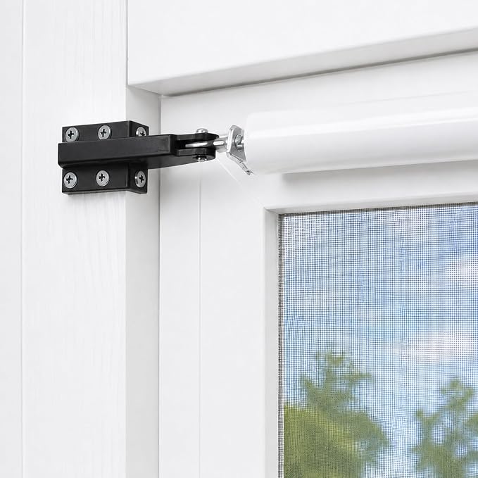 2Pcs Door Jamb Bracket Hardware, Storm Door Closer Bracket Replacement | Black - Image 7
