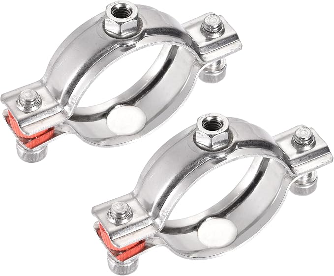 uxcell Wall Ceiling Mount Pipe Supports, 304 Stainless Steel Adjustable Pipe by uxcell