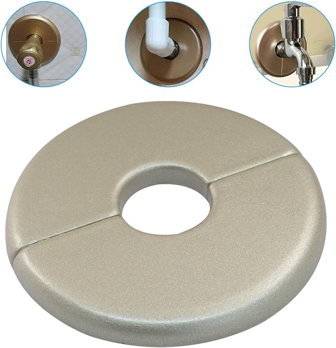 4 Pcs Gold Wall Split Flange Escutcheon Plate - Image 4