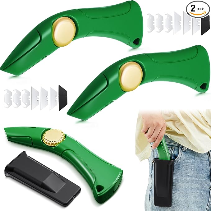 WILLBOND 2 Pack Heavy Duty Fixed Roofing Knife by WILLBOND