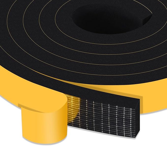 Thick Foam Tape for Garage Doors & Large Gaps, Strong Adhesive | Blocks drafts by Trisiki