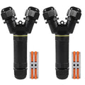 2PCS IP68 Waterproof Electrical Cable Connector, Outdoor 2 Way Y Shape Junction by MELIFE