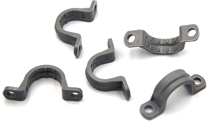 ISPINNER 12pcs 1 Inch PVC Pipe Straps, 2 Holes Plastic Conduit Strap - Image 3