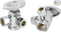 2PCS EFIELD Dual Compression Outlet Multi-Turn FIP Angle Stop Valve | 1/2" Fip by EFIELDPEXTUBING