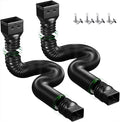2 Pack Rain Gutter Downspout Extensions Flexible, Down Spout Extender Diverter by YOTODY