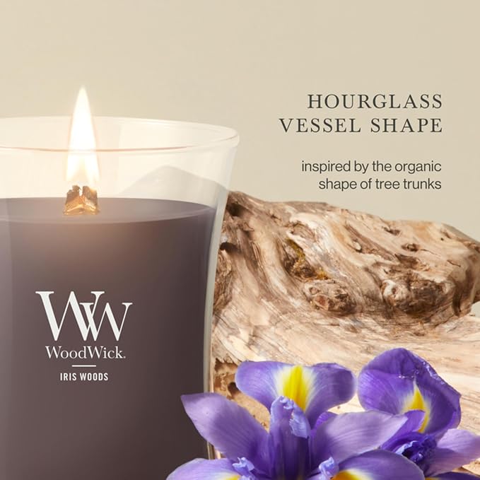 Woodwick Iris Woods Medium Hourglass Candle - Image 4