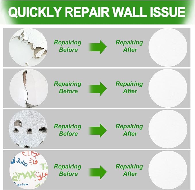 Drywall Repair Kit, 2 Spackle Wall Repair Patch Kit, Wall Mending Agent - Image 5