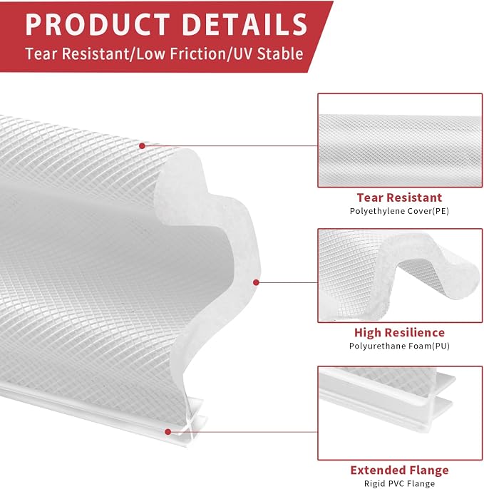 40 Feet Long Reach Weather Stripping Door Seal Strip - Image 5
