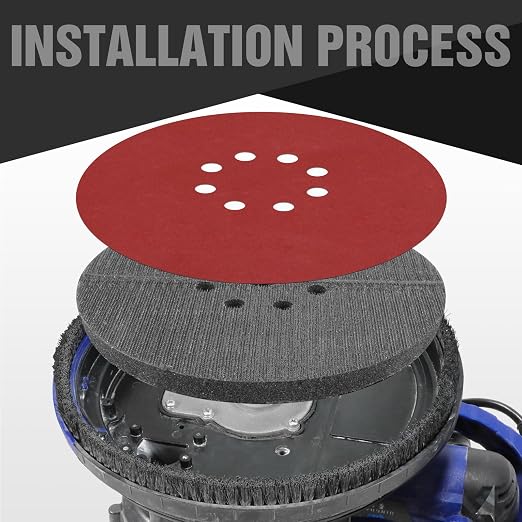 9 Inch 8 Holes Sander Pad Hook and Loop Drywall Backing Pad - Image 3