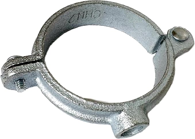 3" NPS Hinged Split Ring Pipe Hanger, Pre Galvanized, 1/2" Rod Fitting - Image 5